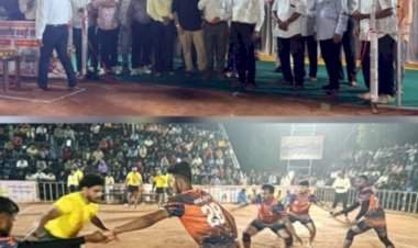 पाट येथे राज्यस्तरीय कबड्डी स्पर्धेचे उत्साहात उद्घाटन