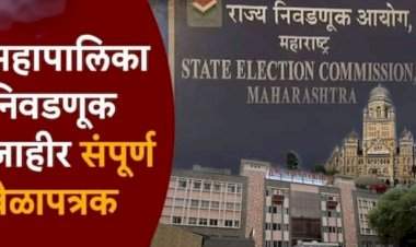 मुंबई-ठाण्यासह २९ महापालिकांसाठी निवडणुका जाहीर.....मतदान आणि निकाल कधी?.....असा असेल संपूर्ण कार्यक्रम