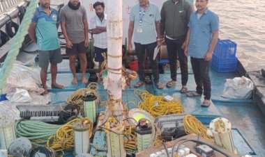 अनधिकृत LED मासेमारी करणाऱ्या तीन नौकांवर मत्स्यव्यवसाय विभागाकडून कारवाई
