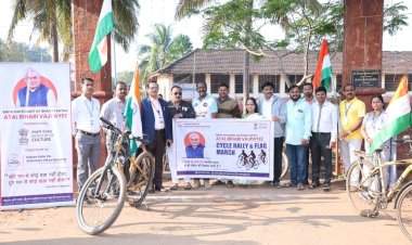 वेंगुर्लेत अटल बिहारी वाजपेयी यांच्या १०० व्या जयंतीनिमित्त सायकल रॅली व वृक्षारोपण