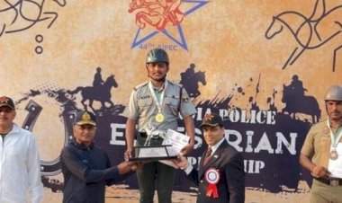 दोडामार्गचा राहुल सावंत अखिल भारतीय पोलीस घोडेस्वारी स्पर्धेत प्रथम 