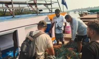 समुद्रातून ७०० कीलो जाळे काढून समुद्री जीवांना जीवनदान