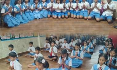 सावंतवाडीत विद्यार्थ्यांसाठी योग शिबिर संपन्न