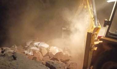 कर्ली नदीकाठी बेकायदेशीर वाळू रॅम्पवर प्रशासनाचा हातोडा