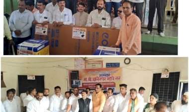 आमदार ज्ञानेश्वर म्हात्रे यांच्या फंडातून सोलार पॅनलचे वाटप