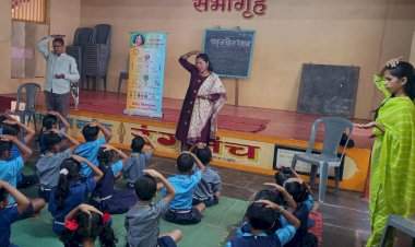 सहज योग वर्गाचे जि. प. पू. प्राथमिक शाळा धाकोरे नं १ मध्ये आयोजन 