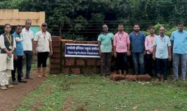 कृषी दिनानिमित्त दाभोली इंग्लिश स्कूलमध्ये ‘ओपन एग्रीकल्चर क्लासरूम’ उपक्रम....शेती शिक्षणाचा अनोखा आदर्श
