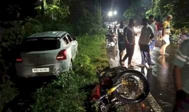 सावंतवाडी-कुडाळ महामार्गावर कोलगाव येथे भीषण अपघात.....दुचाकीवरील तरुण-तरुणीचा दुर्दैवी मृत्यू.....
