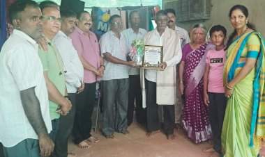 माजी सैनिक सुभाष परब यांच्या घरी जाऊन भाजप सिंधुदुर्गकडून सन्मान 