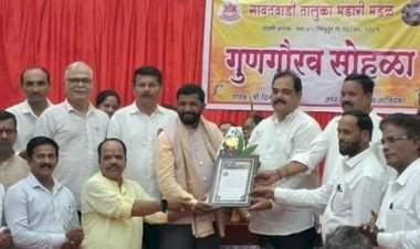 डॉ. दिनेश नागवेकर यांना 'भंडारी समाजरत्न' पुरस्कार प्रदान