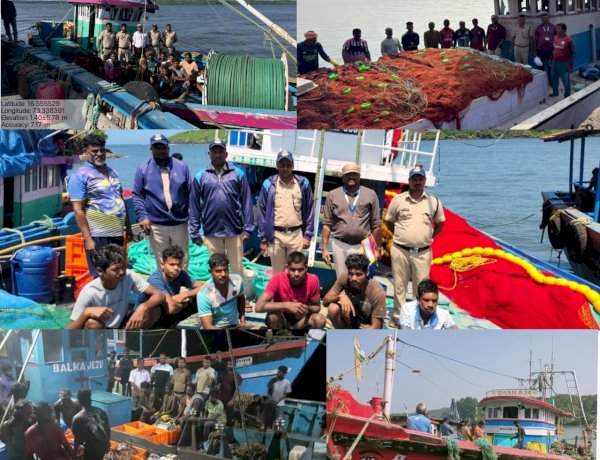 अवैध समुद्री मासेमारीला दणका! सिंधुदुर्गात २४८ नौकांवर २.२५ कोटींचा दंड.....मंत्री नितेश राणे यांनी मत्स्यव्यवसाय मंत्री म्हणून पदभार स्वीकारल्यानंतर विभागाने आज पर्यंत केलेली कारवाई.....कारवाई साठी गस्ती नौका आणि ड्रोन देखरेख यंत्रणा केली सक्रिय.....नियमभंग करणाऱ्या नौकांविरोधात कारवाई सुरूच राहणार; मत्स्य विभागाचा इशारा