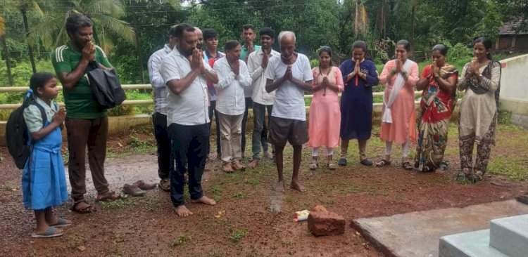 नांदरुख ग्रामपंचायत कार्यालय विस्तारीकरण कामाचा शुभारंभ.