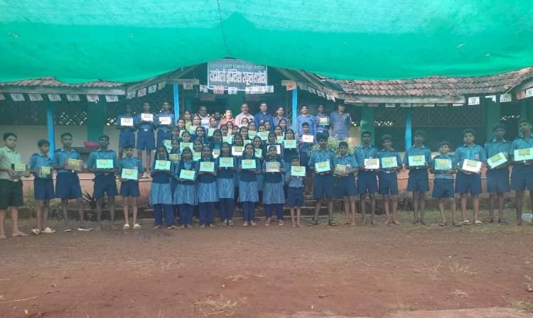 दाभोली इंग्लिश स्कूल येथे 'आमची शाळा बचत शाळा' उपक्रम संपन्न.