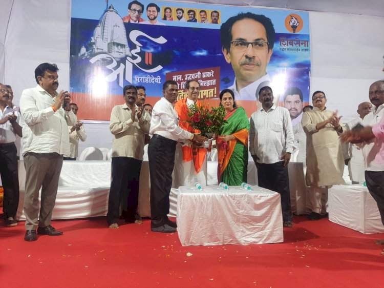 विजयासहित वाजत गाजत आंगणेवाडी येथे देवी भराडी मातेच्या दर्शनाला पुन्हा येणार : उद्धव ठाकरे.