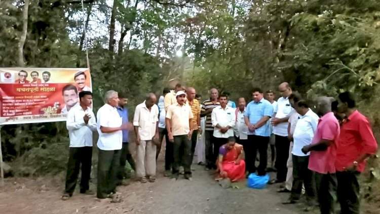 आंब्रड आणि पोखरण गावातील विकास कामांची आ. वैभव नाईक यांच्या हस्ते भूमिपूजने.