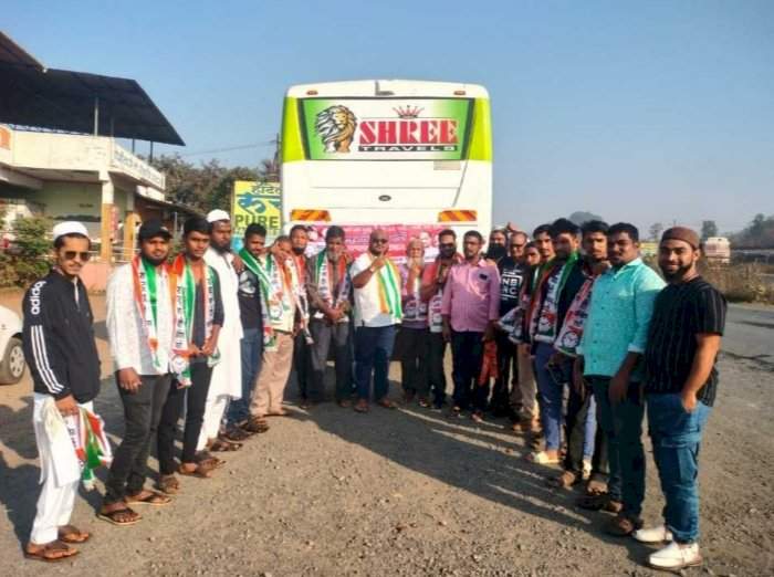 मुंबई येथे होणाऱ्या राष्ट्रवादीच्या राज्यस्तरीय निर्धार मेळाव्याला सावंतवाडीतून असंख्य कार्यकर्ते रवाना.