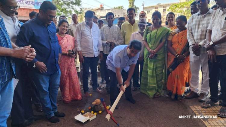 देवगड एसटी बस स्थानक नूतनीकरणाचा आ.नितेश राणे यांच्या हस्ते शुभारंभ.