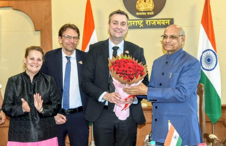 डेन्मार्क संसदेच्या तीन उपाध्यक्ष्यांनी घेतली राज्यपालांची भेट.