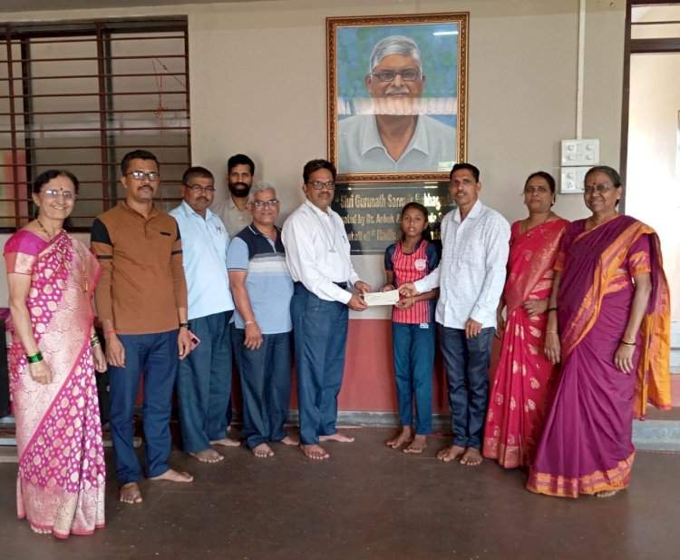 पाट येथील आकांक्षा कुंभारला ‘हिडन गेम्स अवॉर्ड’ प्रदान.