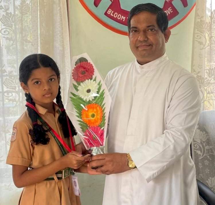 मदर तेरेसा स्कूलची दिया धुरी ब्रेन डेव्हलपमेंट परीक्षेत तालुक्यात दुसरी.