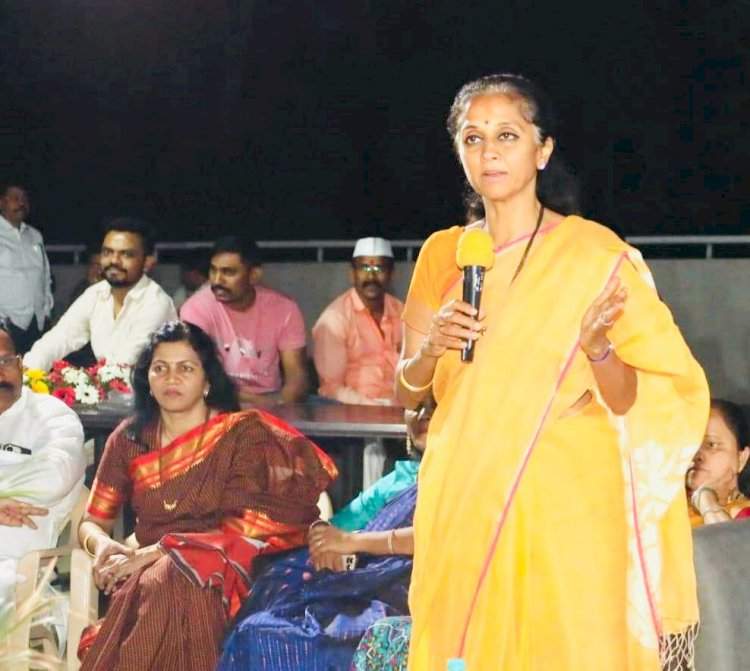 खासदार सुप्रिया सुळे यांच्या प्रचारासाठी कोकण विभाग राष्ट्रवादी महिला अध्यक्ष अर्चना घारे मैदानात.