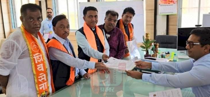 केंद्रीय मंत्री नारायण राणे यांनी भरला उमदेवारी अर्ज.