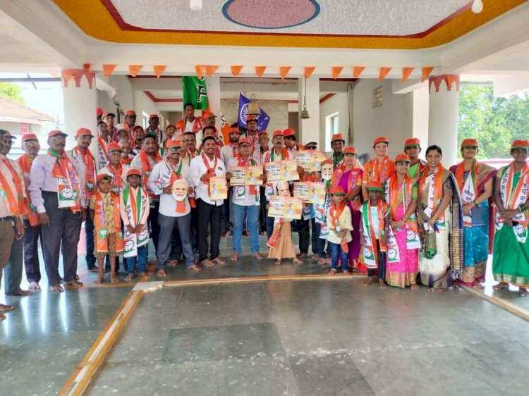 कळसुली येथे महायुतीचे उमेदवार केंद्रीय मंत्री नारायण राणे यांच्या प्रचाराचा शुभारंभ.