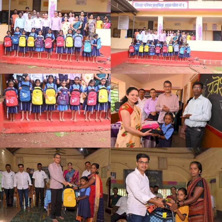 पडेल व पुरळ येथे दीक्षित फाउंडेशनच्या वतीने शैक्षणिक साहित्याचे वाटप.