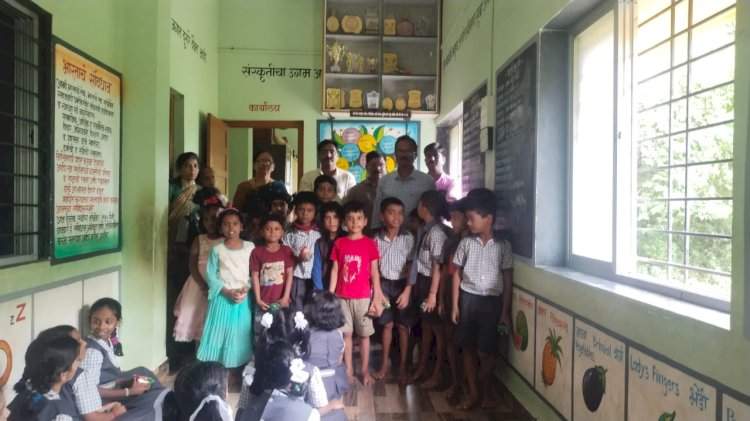 उपमुख्यमंत्री अजित पवार यांच्या वाढदिवसानिमित्त वेंगुर्ला राष्ट्रवादी काँग्रेस तर्फे शाळेतील विद्यार्थ्यांना खाऊ वाटप.
