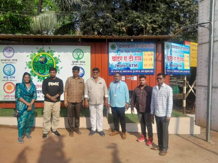 पनवेल येथील चिंधरण ग्रामपंचायत यांची परुळे ग्रामपंचायतीला भेट