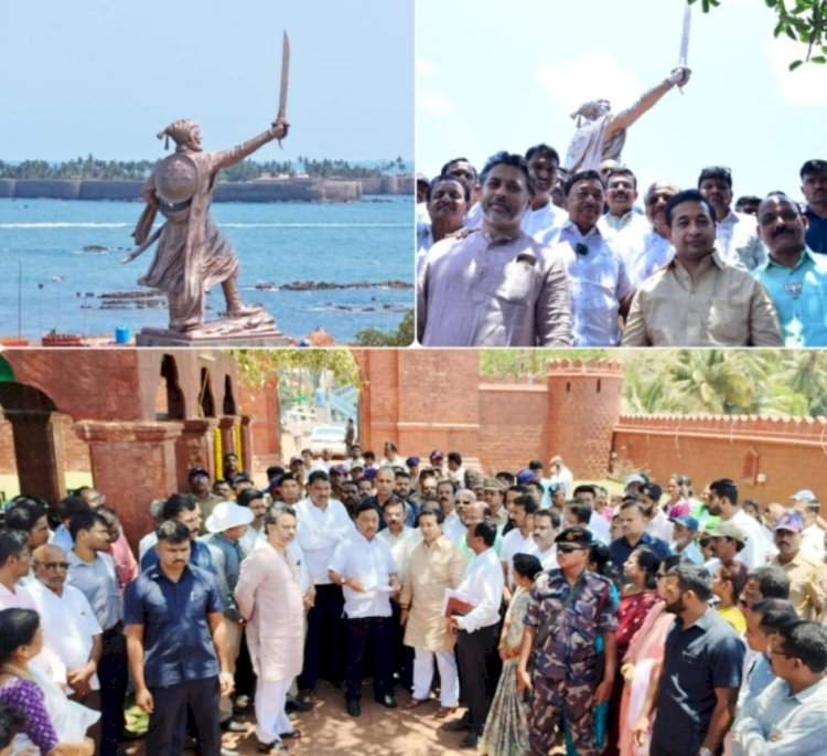 सुबक, सुंदर आणि देखणा असा छत्रपती शिवाजी महाराजांचा भव्य पुतळा : खा. नारायण राणे