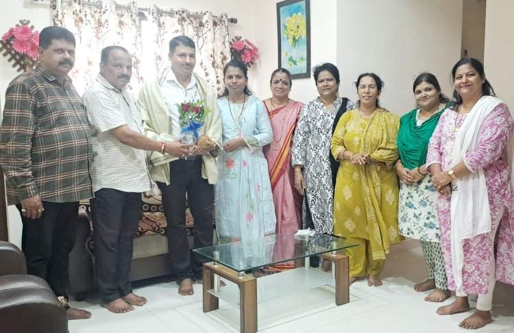 शिक्षक रामा पोळजी यांचा भाजपाच्या वतीने सत्कार