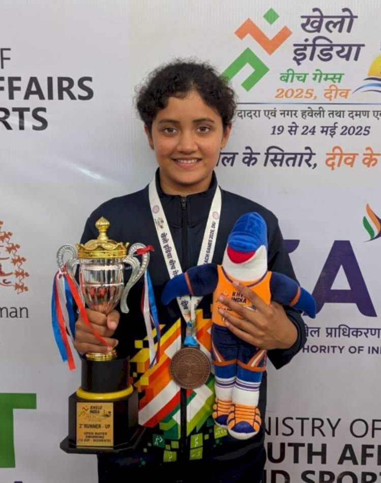 ओरोसची सुकन्या पूर्वा गावडे हिची जागतिक सागरी जलतरण स्पर्धेसाठी निवड