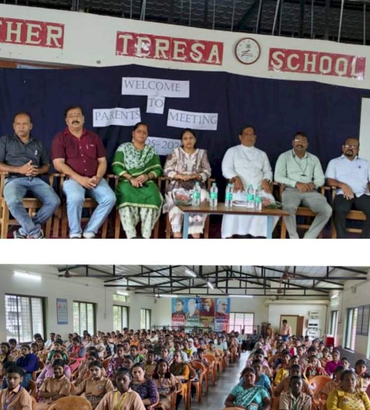 मदर तेरेसा स्कूल, वेंगुर्ला येथे पालक-शिक्षक सहविचार सभा संपन्न 