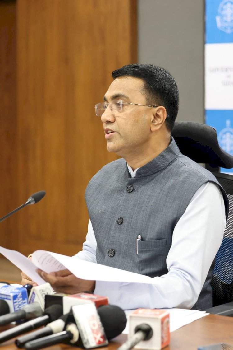 नेक्स्ट-जेन जीएसटी सुधारणा ही प्रत्येक भारतीयासाठी दिवाळी भेट - गोवा मुख्यमंत्री