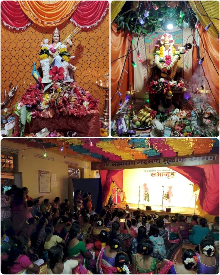 जिल्ह्यात सरस्वती पूजन उत्साहात