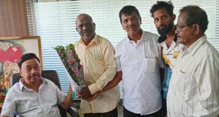 मंगेश तळवणेकर यांची खासदार नारायण राणेंकडे सदिच्छा भेट