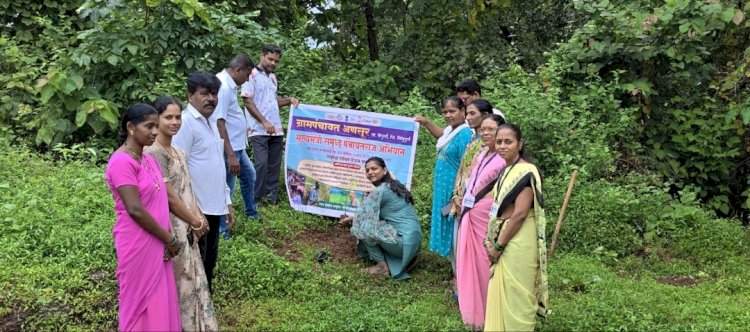'एक पेड माँ के नाम' अंतर्गत अणसूर येथे १०० वृक्ष लागवड