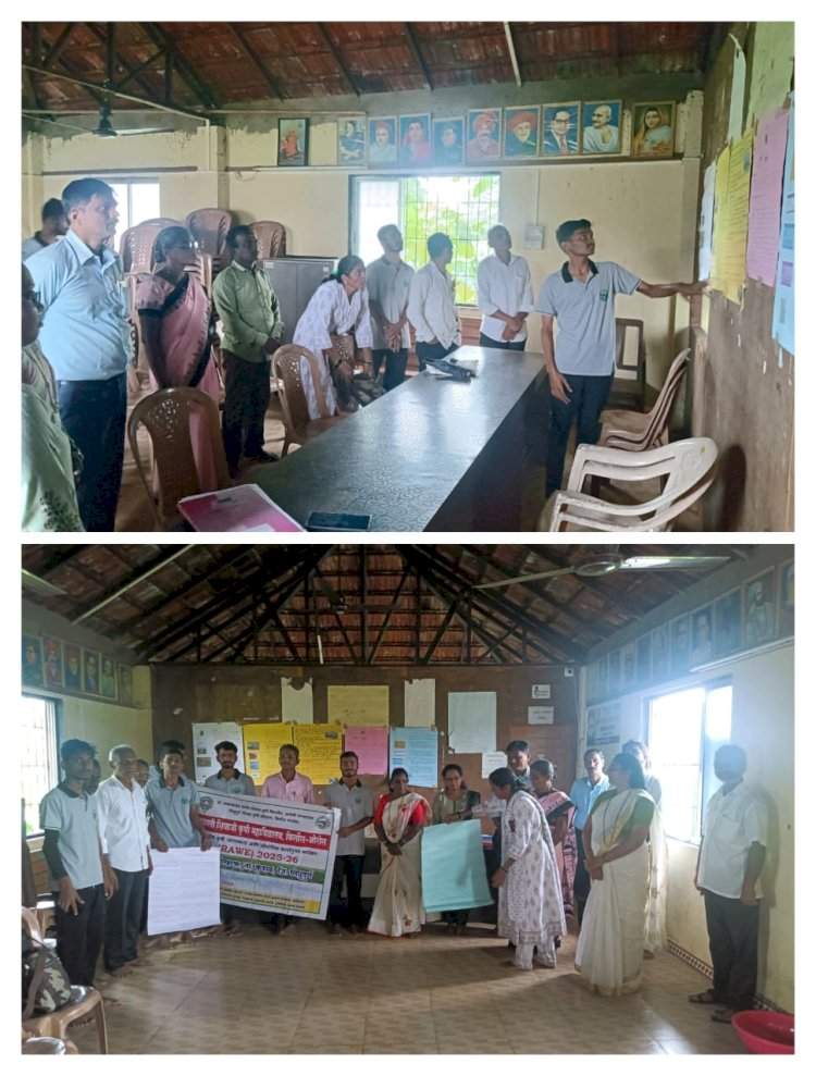 पोखरण येथे कृषिदूतांकडून शेतकऱ्यांना मार्गदर्शन