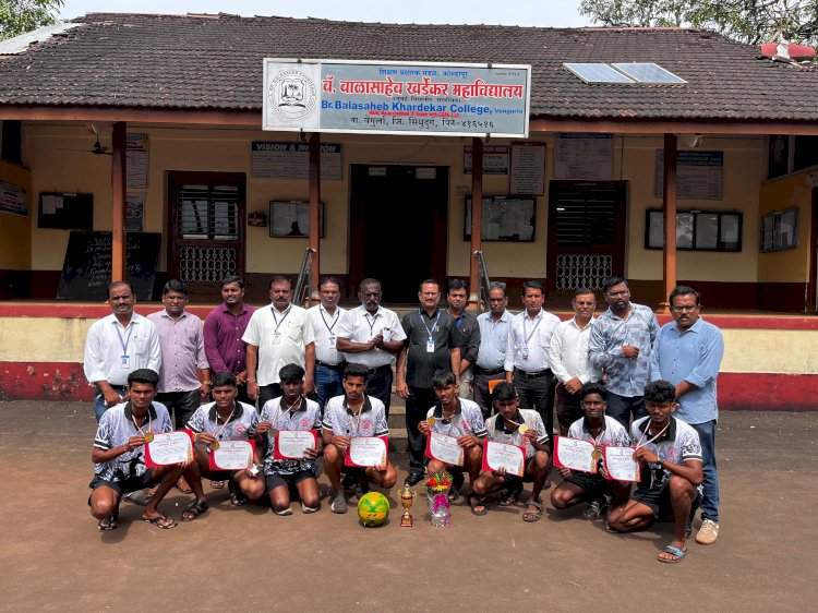 मुंबई विद्यापीठ कोकण झोन ४ व्हॉलीबॉल स्पर्धेत खर्डेकर महाविद्यालयाला उपविजेतेपद