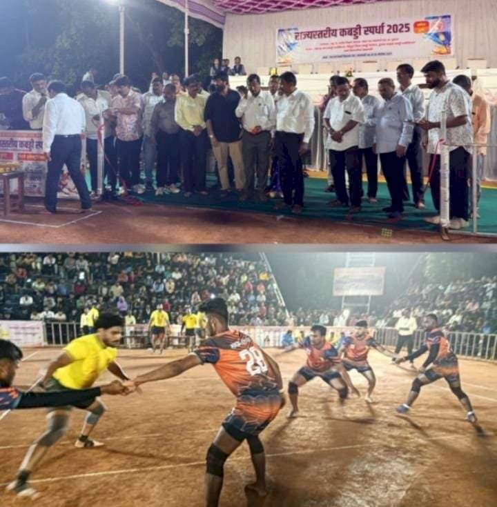 पाट येथे राज्यस्तरीय कबड्डी स्पर्धेचे उत्साहात उद्घाटन