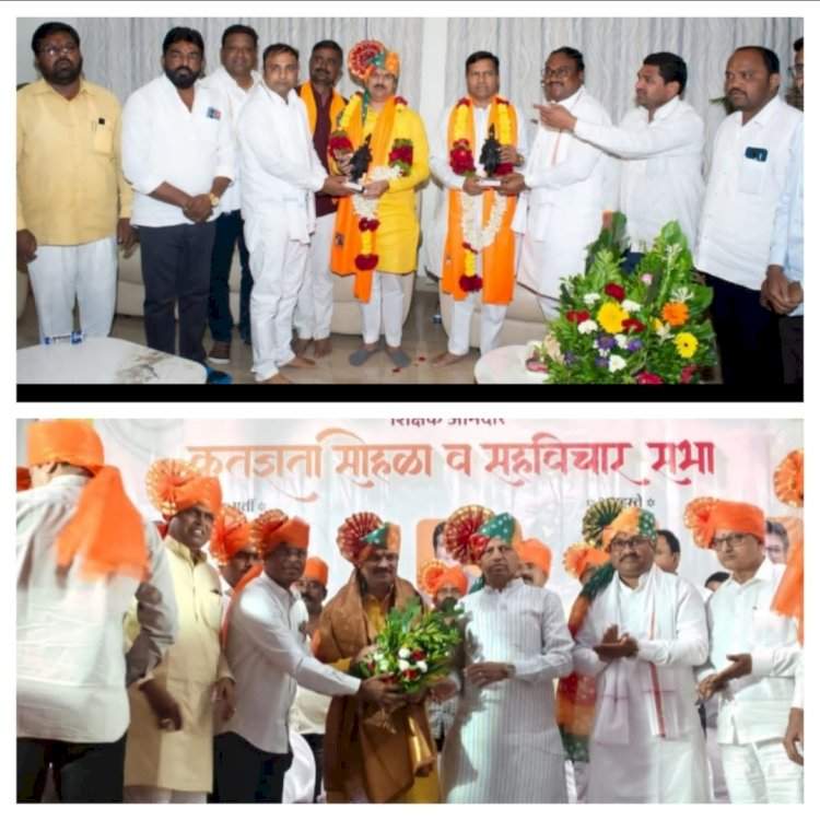 शिक्षक आमदार ज्ञानेश्वर म्हात्रे आणि विक्रम काळे यांचा सन्मान