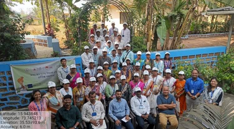 झाराप येथे वेंगुर्ला तालुक्यातील शेतकऱ्यांचे तीन दिवसीय निवासी प्रशिक्षण उत्साहात संपन्न