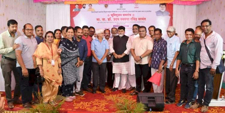 रत्नागिरीत पत्रकार भवन उभारणीला सुरुवात; स्पर्धा परीक्षा मार्गदर्शन केंद्रासाठी निधी देणार : पालकमंत्री उदय सामंत