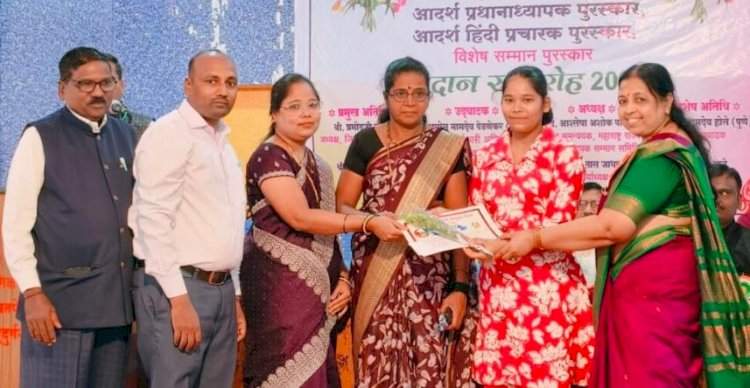 जिल्हास्तरीय हिंदी मानक परीक्षेत वेदिका तेंडुलकर जिल्ह्यात द्वितीय