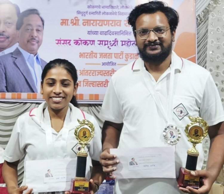 जिल्हास्तरीय कॅरम स्पर्धेत दिक्षा चव्हाण विजेती; सागर ढवळ उपविजेता