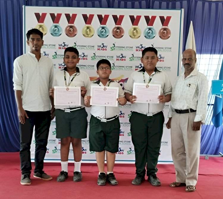 स्टेपिंग स्टोन ग्लोबल स्कूलच्या विद्यार्थ्यांचे पखवाज परीक्षेत घवघवीत यश