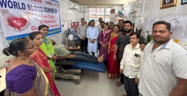 आमदार केसरकरांच्या वाढदिवशी सावंतवाडीत रक्तदान शिबिराला उत्स्फूर्त प्रतिसाद......