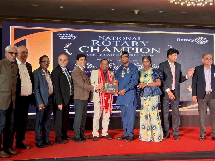 रोटेरियन राजेश घाटवळ यांना प्रतिष्ठेच्या ‘National Rotary Champion’ राष्ट्रीय पुरस्काराने गौरव