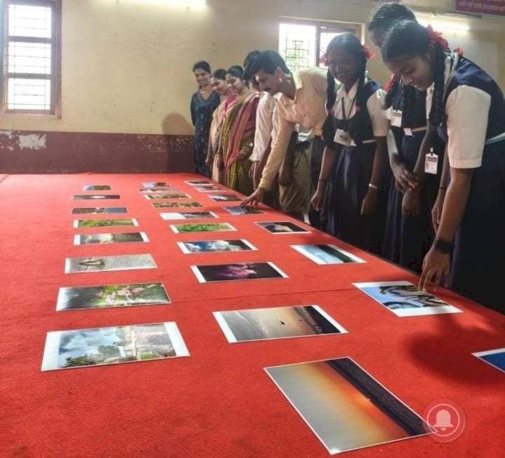 श्री देवी शांतादुर्गा हायस्कूल वडाचा पाट येथे 'जागतिक छायाचित्रण दिन' उत्साहात साजरा